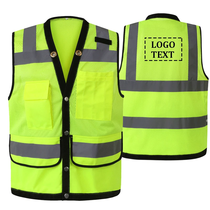 Logo Custom Safety Vest Reflective With Pockets Zipper High Visibility Reflective Stripes Multi Pockets Hi Vis Mesh Vest For Men
Logo Custom Safety Vest Reflective With Pockets Zipper High Visibility Reflective Stripes Multi Pockets Hi Vis Mesh Vest For Men