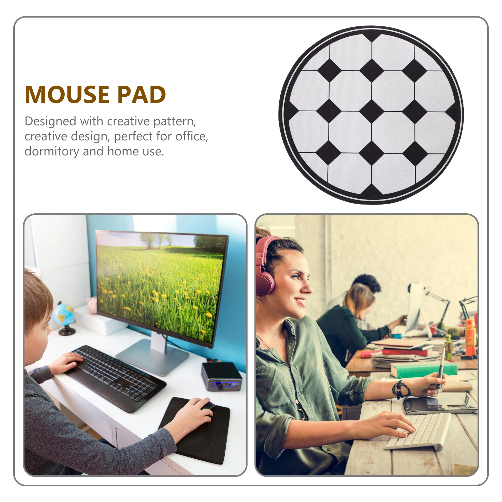 3 Pcs Mouse Pad Round Mat Notebook Portable for Laptop Mud Cushion Computer
3 Pcs Mouse Pad Round Mat Notebook Portable for Laptop Mud Cushion Computer