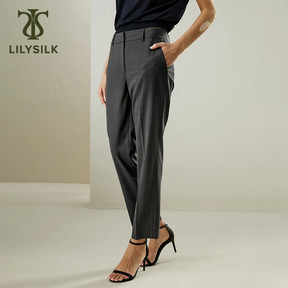 LILYSILK Women's Wool Trouser Ladies Button Closure Dolce Vita Office Trousers for Casual and Formal
LILYSILK Women's Wool Trouser Ladies Button Closure Dolce Vita Office Trousers for Casual and Formal
