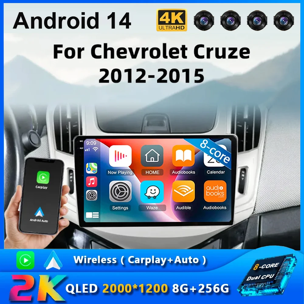 Android 14 Car Radio for Chevrolet Cruze J300 J308 2012-2015 Multimedia Video Player GPS Navigaion Carplay 2din Head Unit Stereo
Android 14 Car Radio for Chevrolet Cruze J300 J308 2012-2015 Multimedia Video Player GPS Navigaion Carplay 2din Head Unit Stereo