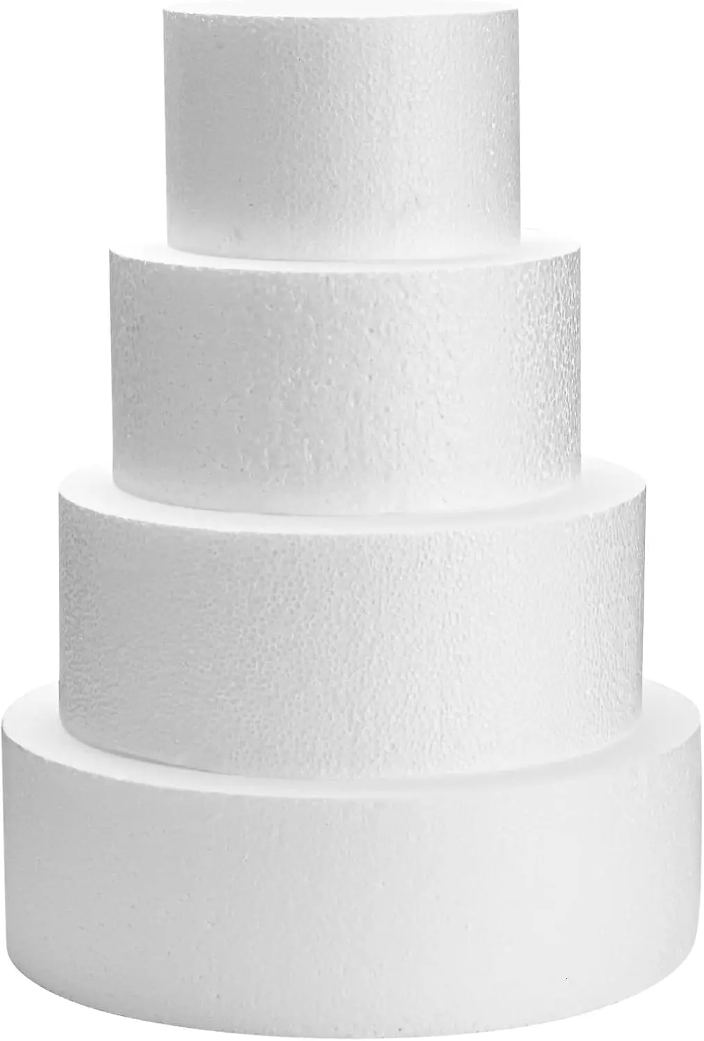 Round Foam Cake Dummy Set - Wedding Display Platform with Stackable Tiers for Practice Decorating, 6" to 12" Sizes, 16" Tall
Round Foam Cake Dummy Set - Wedding Display Platform with Stackable Tiers for Practice Decorating, 6" to 12" Sizes, 16" Tall
