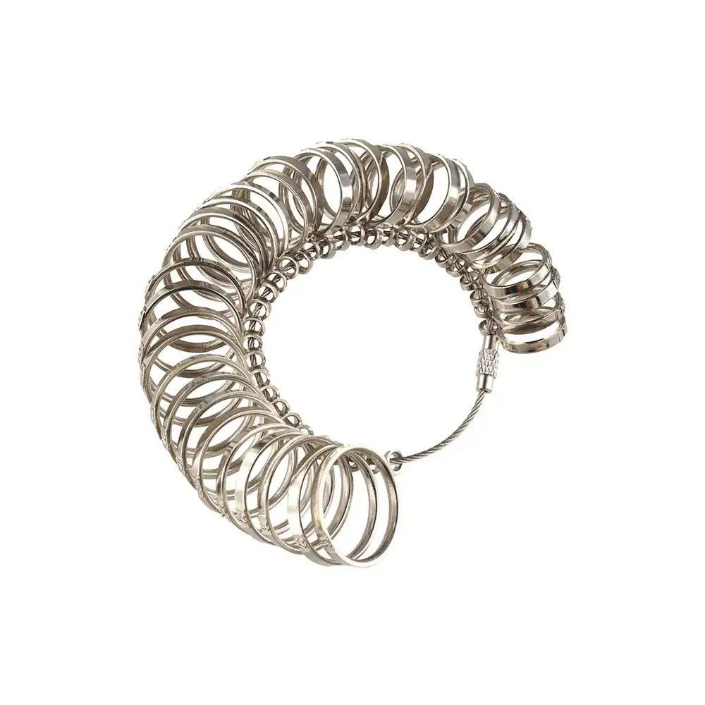 Durable Ring Sizer Measuring Tool Set Ring Stick Metal Gauge Jewelry Sizers Kit Aluminum Ring Mandrel Smooth Edges
Durable Ring Sizer Measuring Tool Set Ring Stick Metal Gauge Jewelry Sizers Kit Aluminum Ring Mandrel Smooth Edges