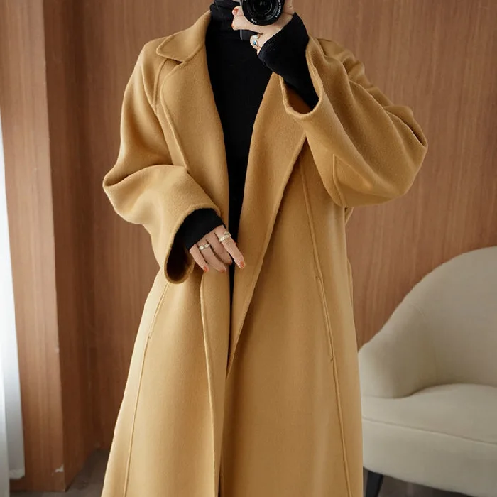 Women's Long Knee-Length Loose-Fit Woolen Overcoat Big Size High-End Jacket For Autumn Winter 2025 New Trendy Style
Women's Long Knee-Length Loose-Fit Woolen Overcoat Big Size High-End Jacket For Autumn Winter 2025 New Trendy Style