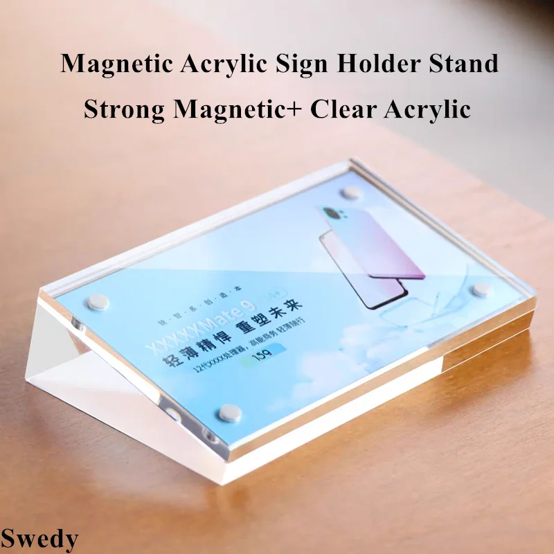 5 Pieces Magnetic Acrylic Sign Holder Display Stand Plastic Price Label Paper Holder Clear Table Top Number Card Holder Stand
5 Pieces Magnetic Acrylic Sign Holder Display Stand Plastic Price Label Paper Holder Clear Table Top Number Card Holder Stand