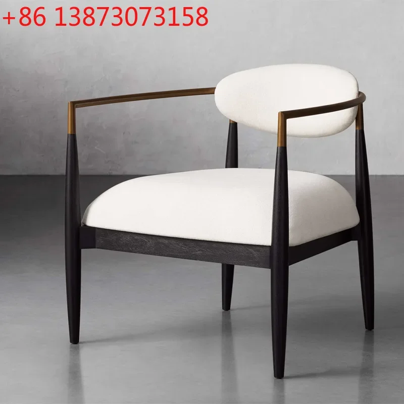 Nordic medieval metal solid wood sofa chair Italian minimalist light luxury armchair leisure chair B & B style Internet celebrit
Nordic medieval metal solid wood sofa chair Italian minimalist light luxury armchair leisure chair B & B style Internet celebrit