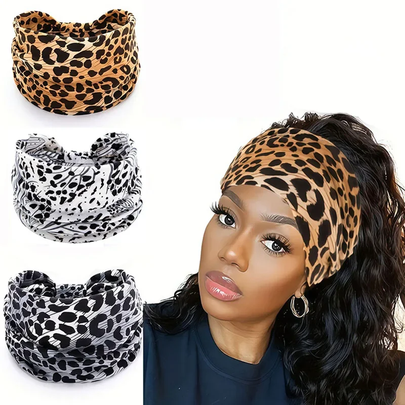 Women's Fashion Yoga Headbands Hair Wide Thick Stretchy Boho African Turban Knotted Leopard Head Bands
Women's Fashion Yoga Headbands Hair Wide Thick Stretchy Boho African Turban Knotted Leopard Head Bands