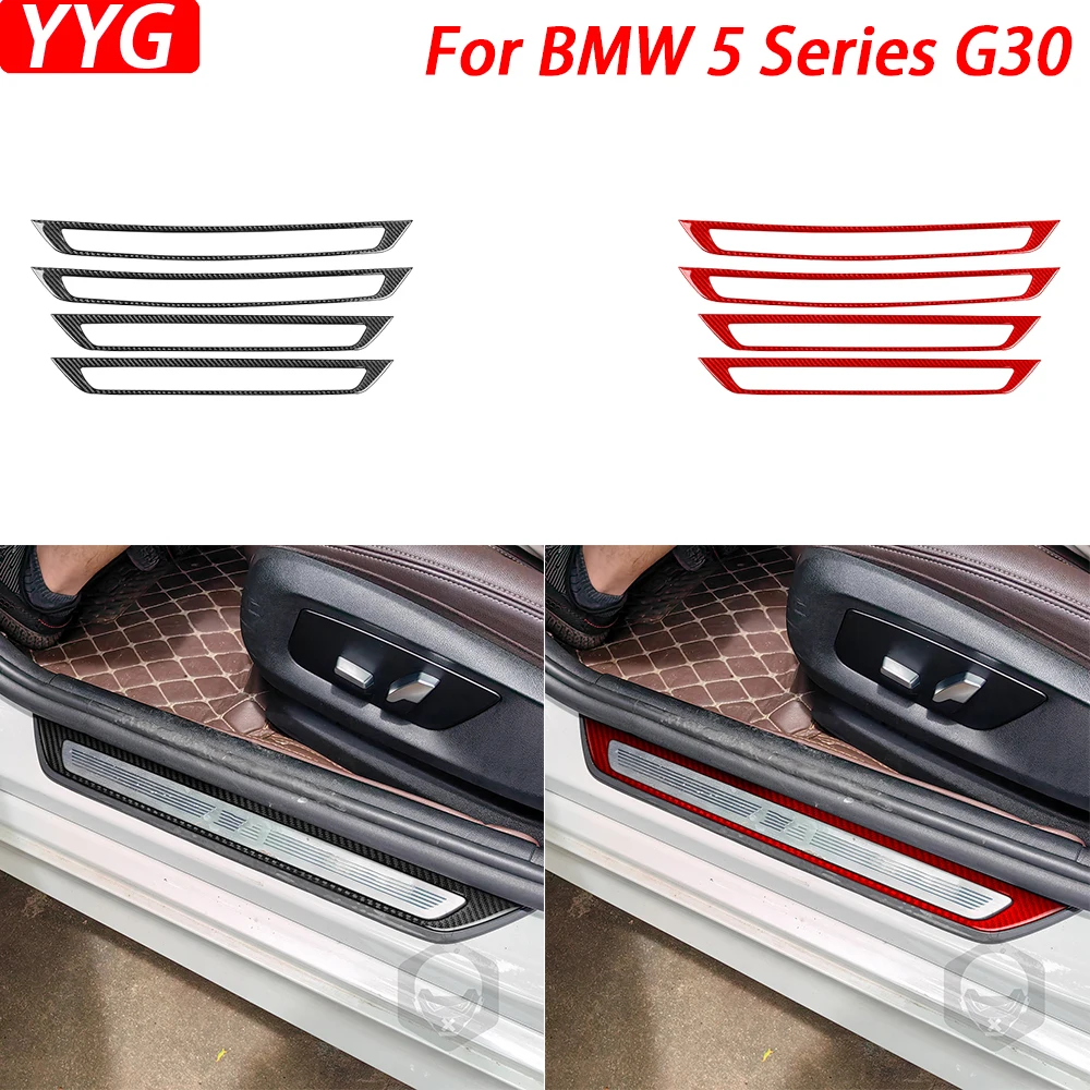 Декоративные полоски из углеродного волокна для BMW 5 серии G30 2016-2022, Внутренний порог двери, аксессуары для украшения интерьера автомобиля, наклейка
Декоративные полоски из углеродного волокна для BMW 5 серии G30 2016-2022, Внутренний порог двери, аксессуары для украшения интерьера автомобиля, наклейка