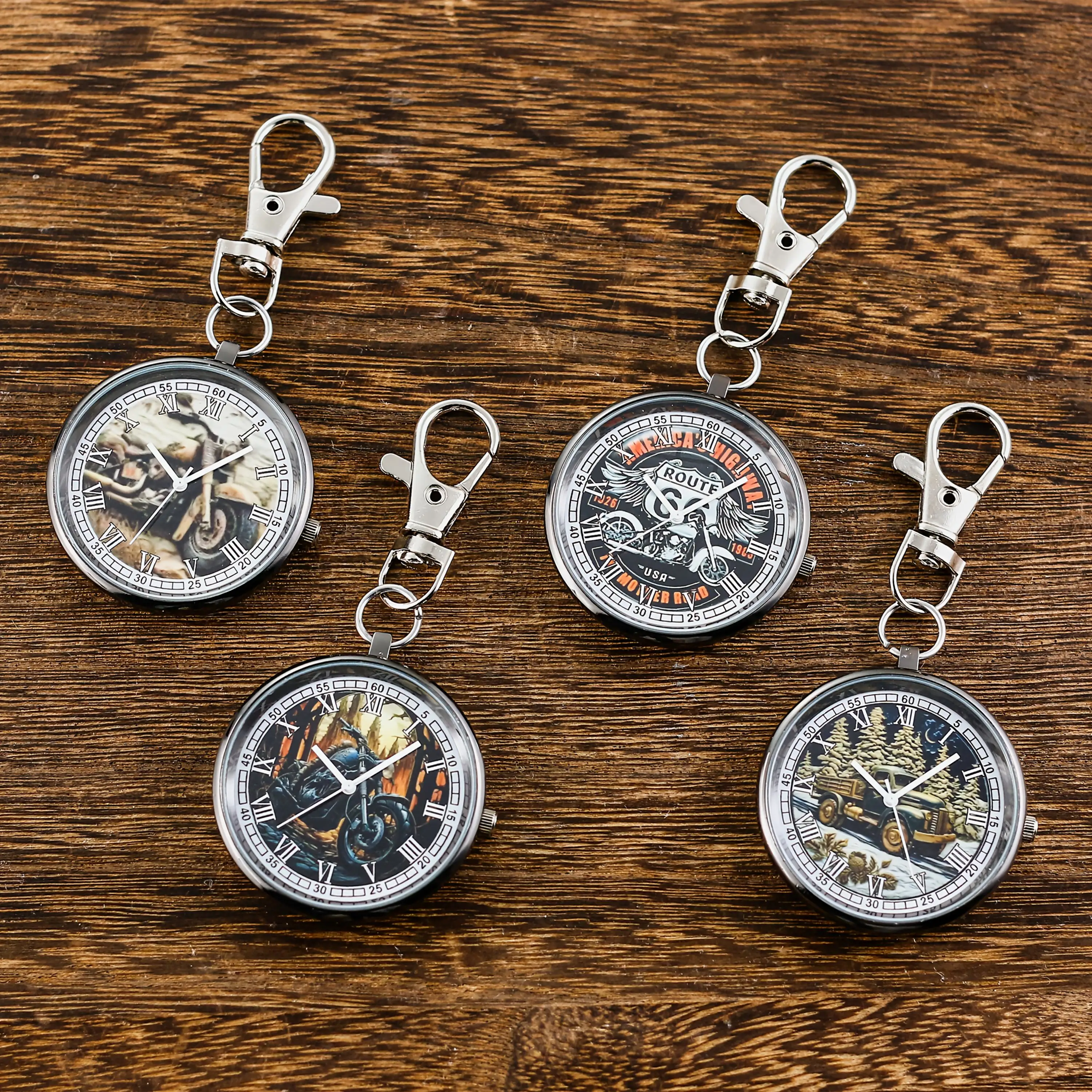 Motorcycle dial, car dial, large number clear watch, keychain hanging watch, quartz watch, pocket watch, small hanging watch
Motorcycle dial, car dial, large number clear watch, keychain hanging watch, quartz watch, pocket watch, small hanging watch
