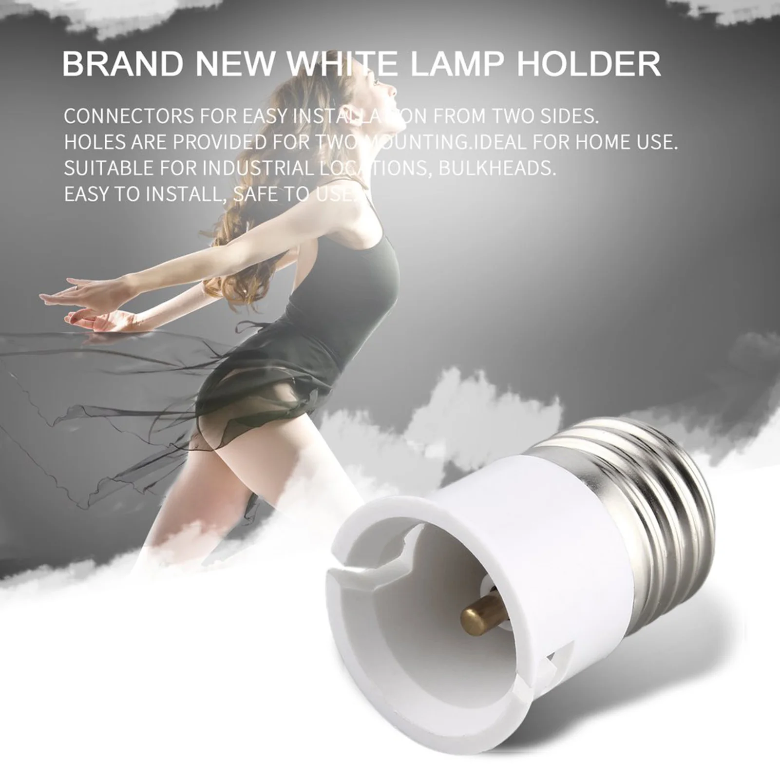 E27 to B22 Light Bulb Socket Adapter Converter for Home Office Lighting Fixtures CE Certified Lamp Bases
E27 to B22 Light Bulb Socket Adapter Converter for Home Office Lighting Fixtures CE Certified Lamp Bases