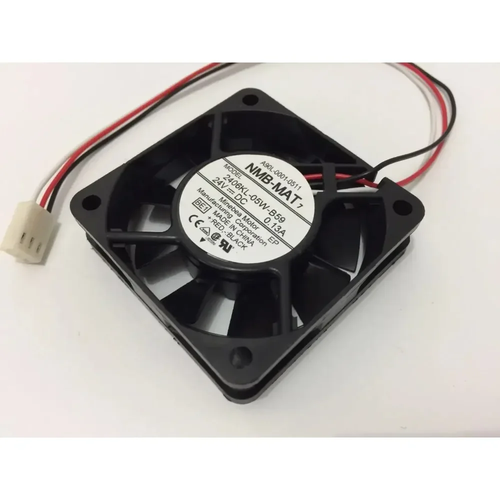 NMB-MAT 2406KL-05W-B59 BE1 DC 24V 0.13A 3-Wire 60x60x15mm Cooling Fan
NMB-MAT 2406KL-05W-B59 BE1 DC 24V 0.13A 3-Wire 60x60x15mm Cooling Fan