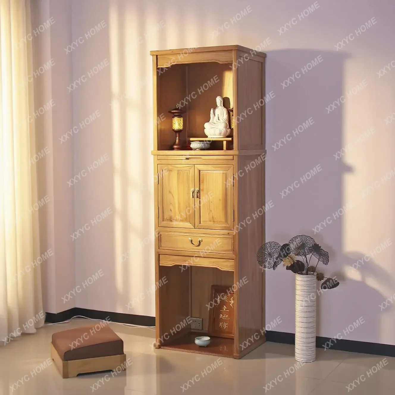 old elm standing cabinet buddhist niche altar cabinet solid wood double-layer casual guanyin god of wealth cabinet
old elm standing cabinet buddhist niche altar cabinet solid wood double-layer casual guanyin god of wealth cabinet