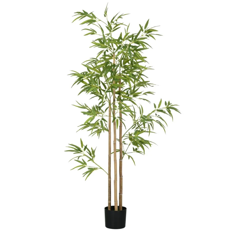 6ft Fake Bamboo Tree for Indoor Outdoor Use, Plastic Stems with Green Foliage, Realistic Look, Includes Decorative Pot
6ft Fake Bamboo Tree for Indoor Outdoor Use, Plastic Stems with Green Foliage, Realistic Look, Includes Decorative Pot