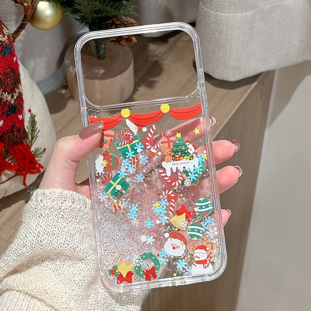 Christmas Gift Glitter Powder Dynamic Liquid Quicksand Santa Claus Case for iPhone 17ProMax 16 15 14 13 12 Pro Max Bling Cover
Christmas Gift Glitter Powder Dynamic Liquid Quicksand Santa Claus Case for iPhone 17ProMax 16 15 14 13 12 Pro Max Bling Cover