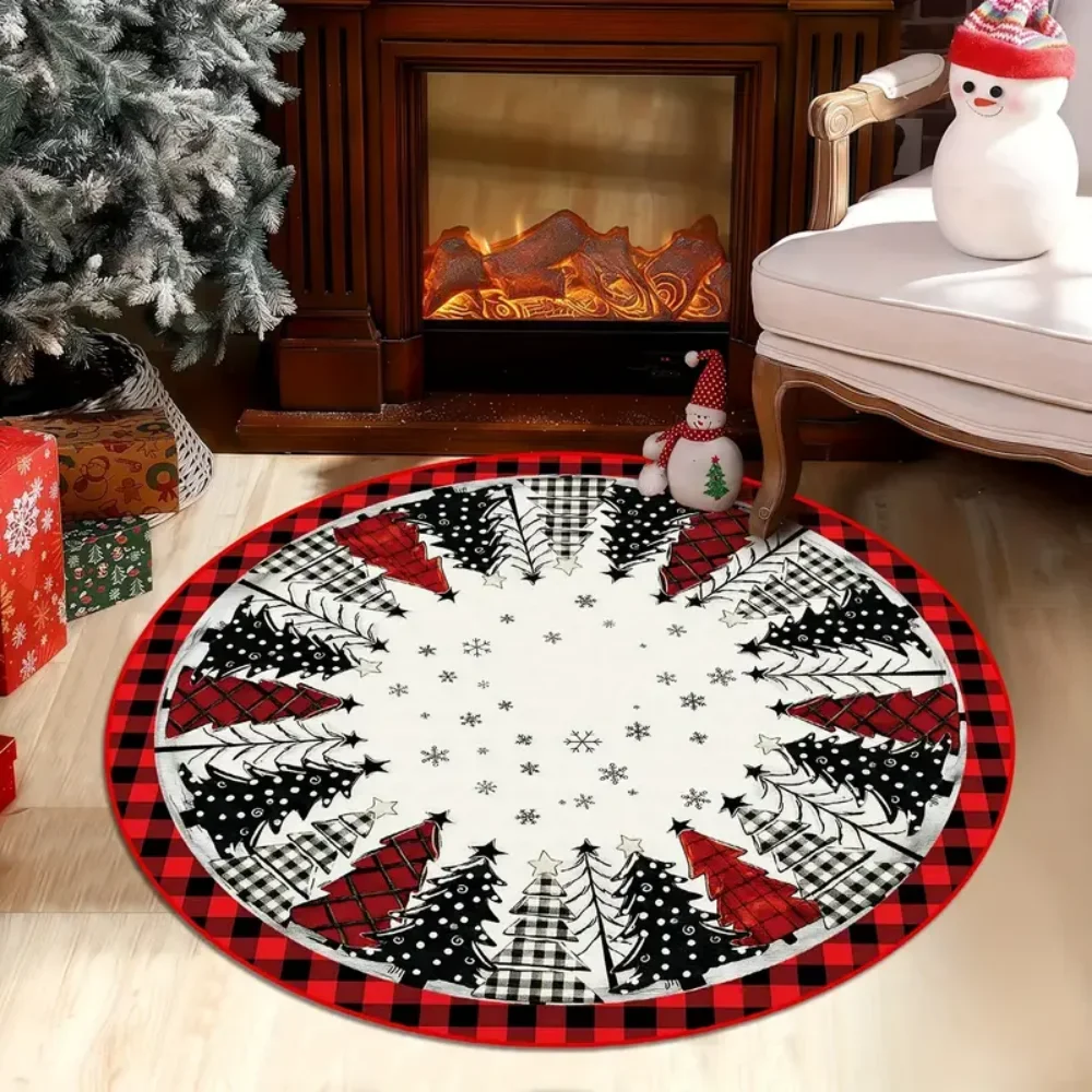 Round Carpet Creative Festive Decorative Floor Mat for Holiday Home Decoration
Round Carpet Creative Festive Decorative Floor Mat for Holiday Home Decoration