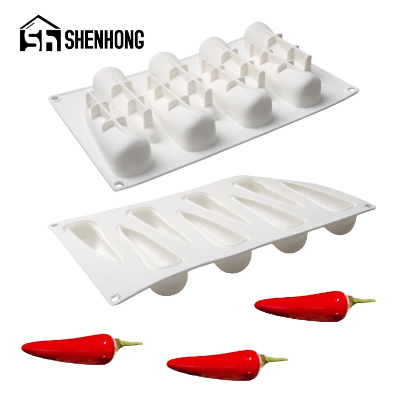 SHENHONG Pepper Shape Vegetable Silicone Molds Chili Design Cake Molds Pastry Bakeware Dessert Baking Tools Kitchen Supplies
SHENHONG Pepper Shape Vegetable Silicone Molds Chili Design Cake Molds Pastry Bakeware Dessert Baking Tools Kitchen Supplies