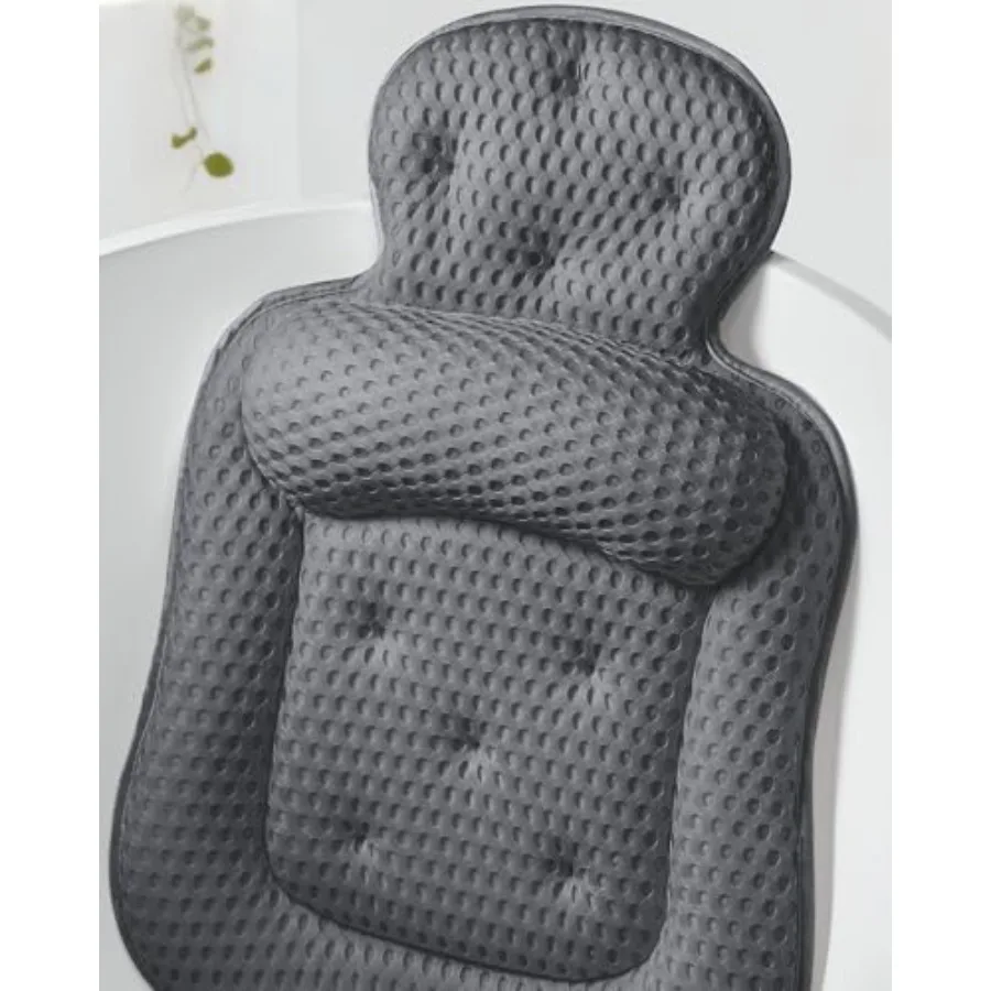 Bath Pillows for Tub Comfortable Bathtub Cushion for Head and Neck with Soft 3D Mesh Fabric and 54 Non-Slip Suction Cups Relaxi
Bath Pillows for Tub Comfortable Bathtub Cushion for Head and Neck with Soft 3D Mesh Fabric and 54 Non-Slip Suction Cups Relaxi