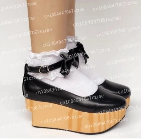 Platform wood grain muffin single bow high heel Mary Jane punk rocking horse shoes
Platform wood grain muffin single bow high heel Mary Jane punk rocking horse shoes