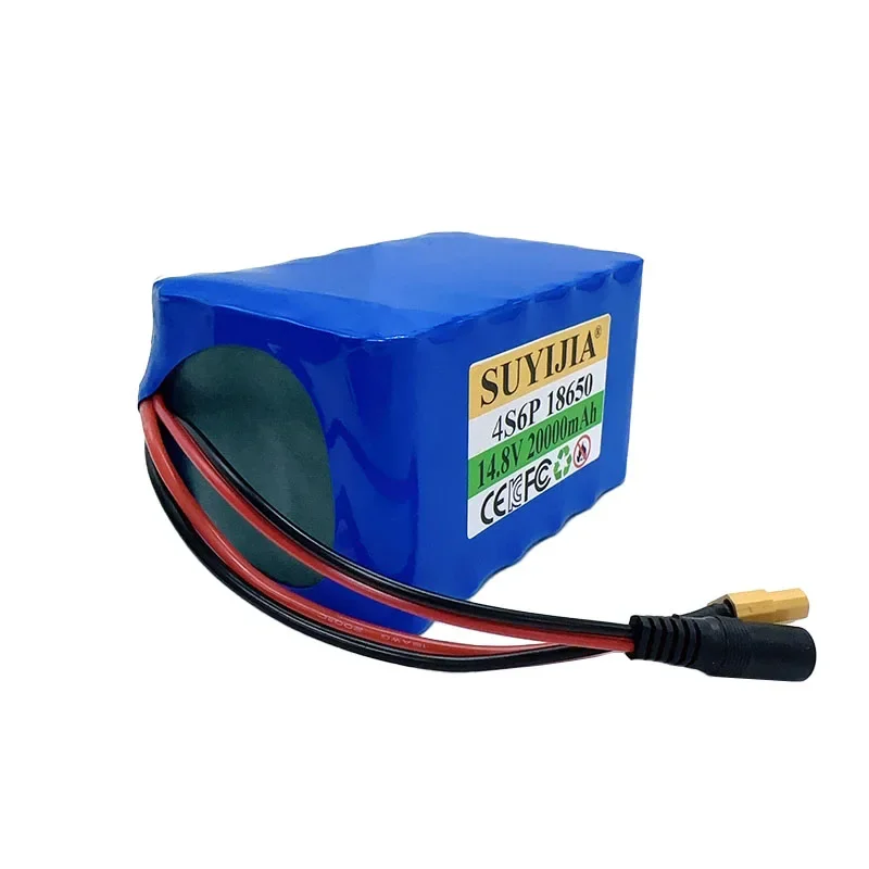 New 18650 14.8V 4S6P 20000mAh Rechargeable Lithium-ion Battery with Built-in BMS for Night Fishing Light Heater Backup Battery
New 18650 14.8V 4S6P 20000mAh Rechargeable Lithium-ion Battery with Built-in BMS for Night Fishing Light Heater Backup Battery