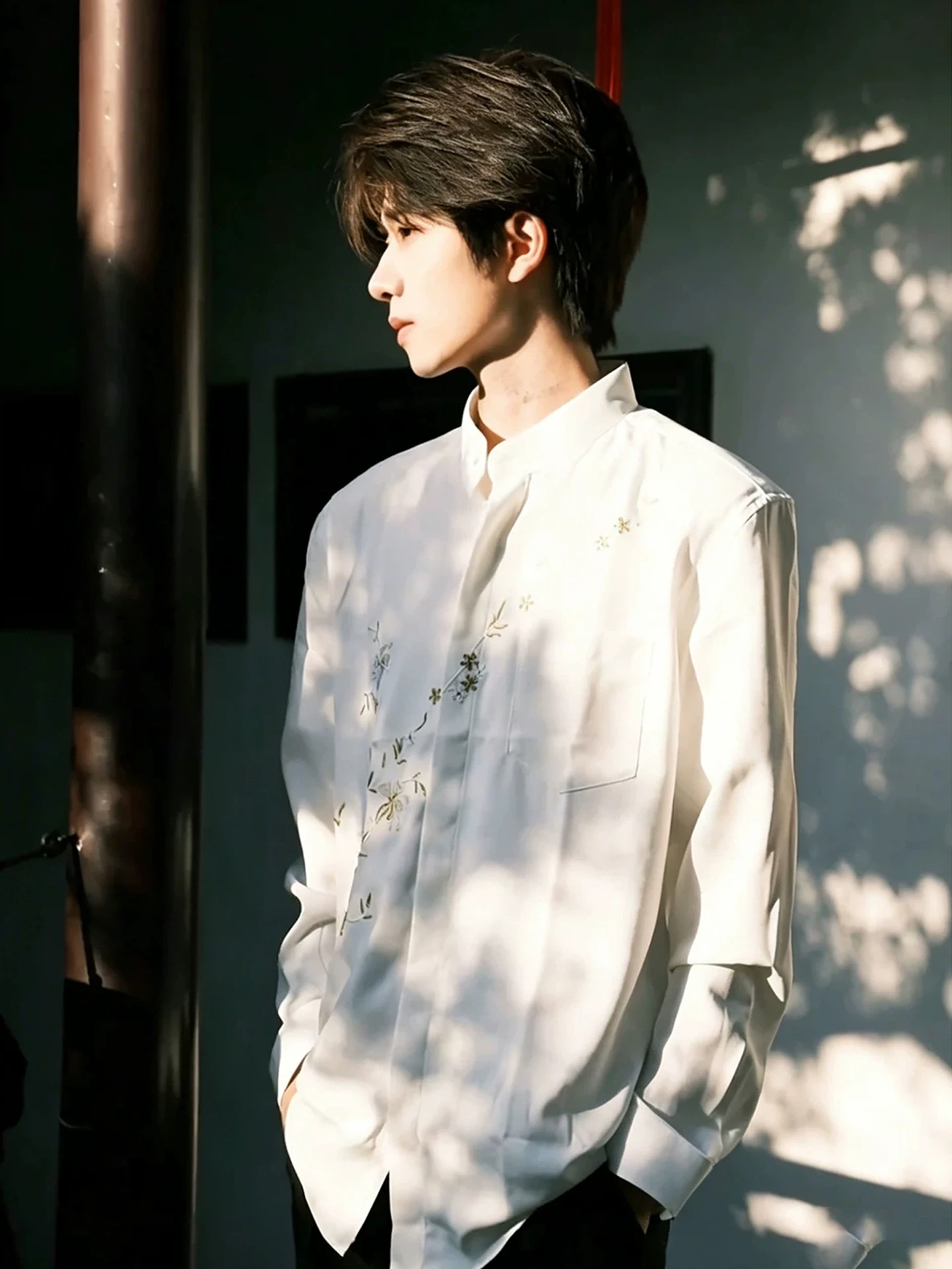 New Chinese Style Men's Shirt Embroidered Stand Collar Wedding Suit Summer Fashion Brand Zhongshan Coat Regular Shoulder
New Chinese Style Men's Shirt Embroidered Stand Collar Wedding Suit Summer Fashion Brand Zhongshan Coat Regular Shoulder