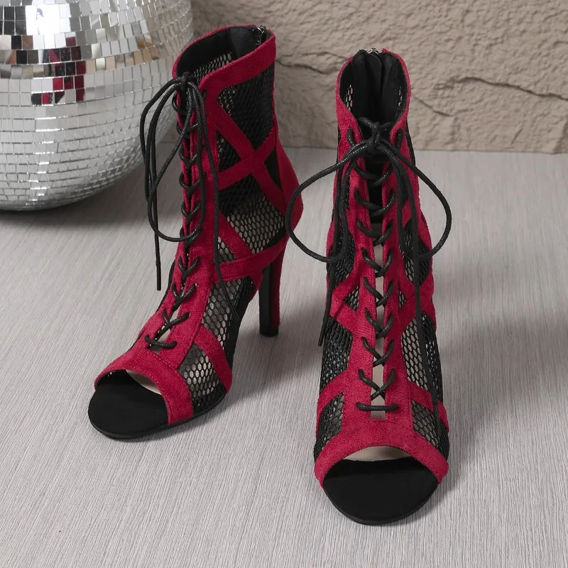 2026 Autumn New Large Size Women's Latin Dance Shoes Leopard Print Open-Toe Sandals Ladies Sexy Hollow-Out Lace-Up Mesh Boots
2026 Autumn New Large Size Women's Latin Dance Shoes Leopard Print Open-Toe Sandals Ladies Sexy Hollow-Out Lace-Up Mesh Boots