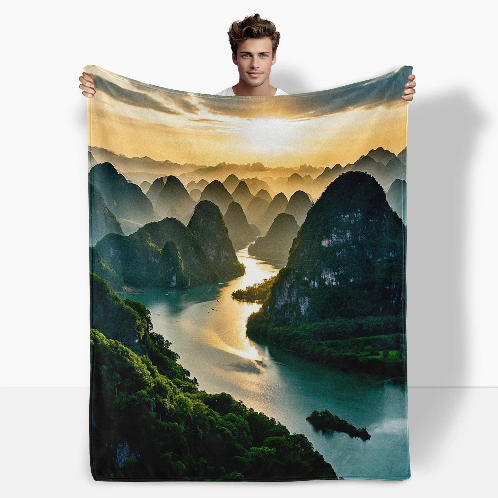 Guilin Li River Landscape Blanket, Perfect Gift For Loved Ones And Kids, Brings Serenity And Beauty Of China Into Any Home
Guilin Li River Landscape Blanket, Perfect Gift For Loved Ones And Kids, Brings Serenity And Beauty Of China Into Any Home