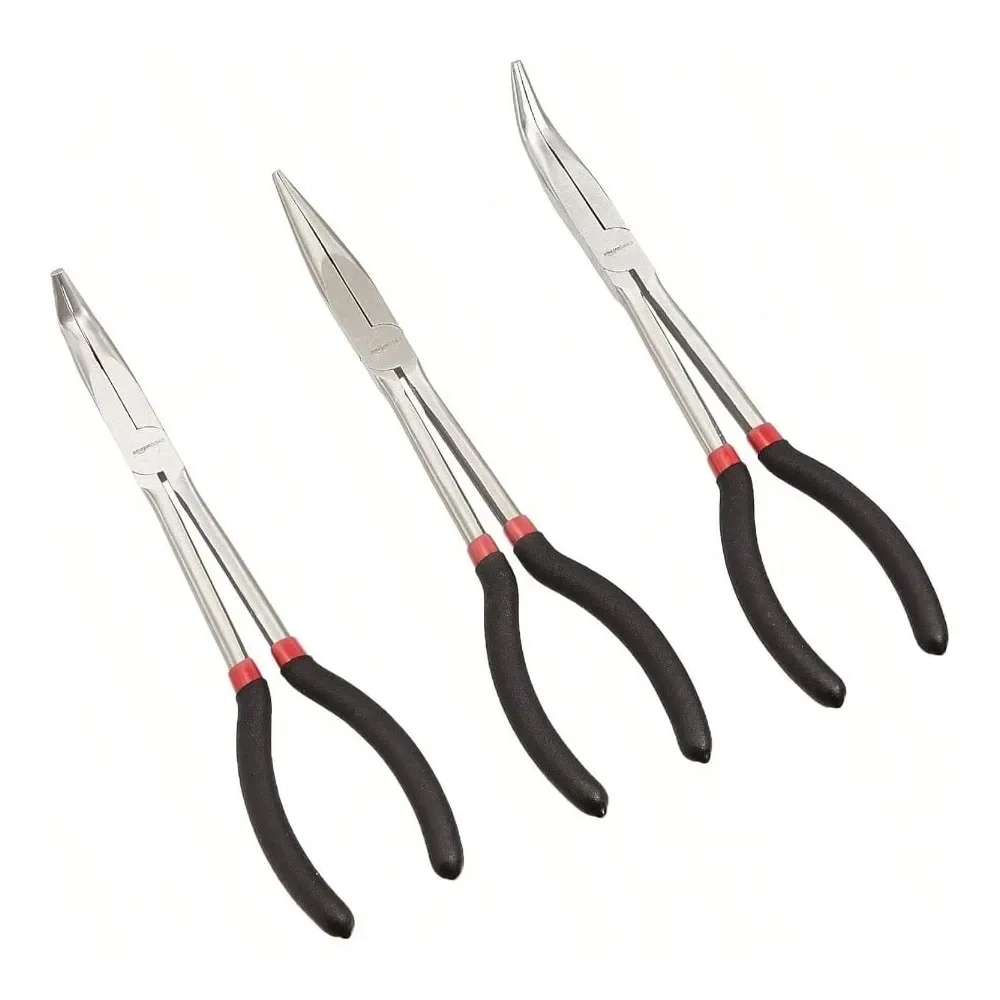 Reach Needle Nose Pliers Set, 3 Piece, Black
Reach Needle Nose Pliers Set, 3 Piece, Black