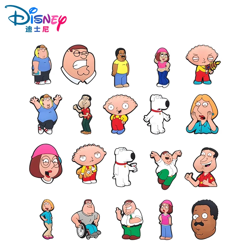 Disney Family Guy 9-100PCS Shoe Charms Cartoon PVC Decoration Random Mixed high-quality Detachable Waterproof For Party Gifts
Disney Family Guy 9-100PCS Shoe Charms Cartoon PVC Decoration Random Mixed high-quality Detachable Waterproof For Party Gifts