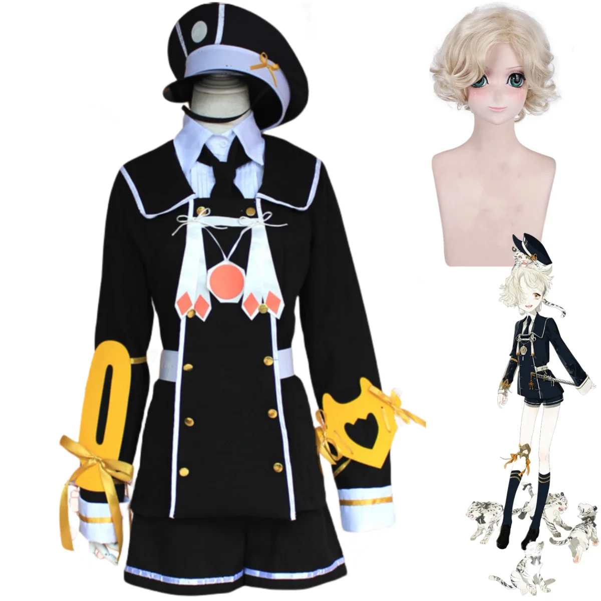 Anime Game Touken Ranbu Gokotai Cosplay Costume Wig Black Military Uniform Full Set Adult Man Woman Halloween Sailor Suit
Anime Game Touken Ranbu Gokotai Cosplay Costume Wig Black Military Uniform Full Set Adult Man Woman Halloween Sailor Suit