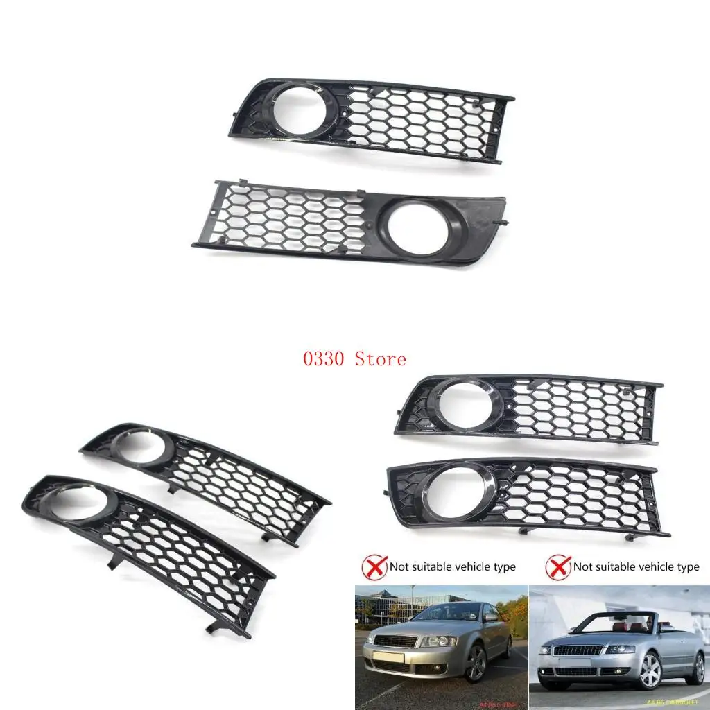 1 Pair Front Grills Bumper Fog Light Honeycomb Mesh Cover Left Right Lamp Frame Trim for A4 B6 Sedan 2002 2003 2004 2005
1 Pair Front Grills Bumper Fog Light Honeycomb Mesh Cover Left Right Lamp Frame Trim for A4 B6 Sedan 2002 2003 2004 2005