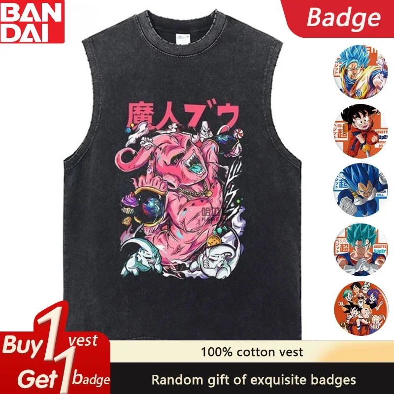 The Latest Dragon Ball Japanese Animation Pure Cotton Washed Old Vest Breathable Casual Loose Summer Heavy Men's Retro Vest
The Latest Dragon Ball Japanese Animation Pure Cotton Washed Old Vest Breathable Casual Loose Summer Heavy Men's Retro Vest