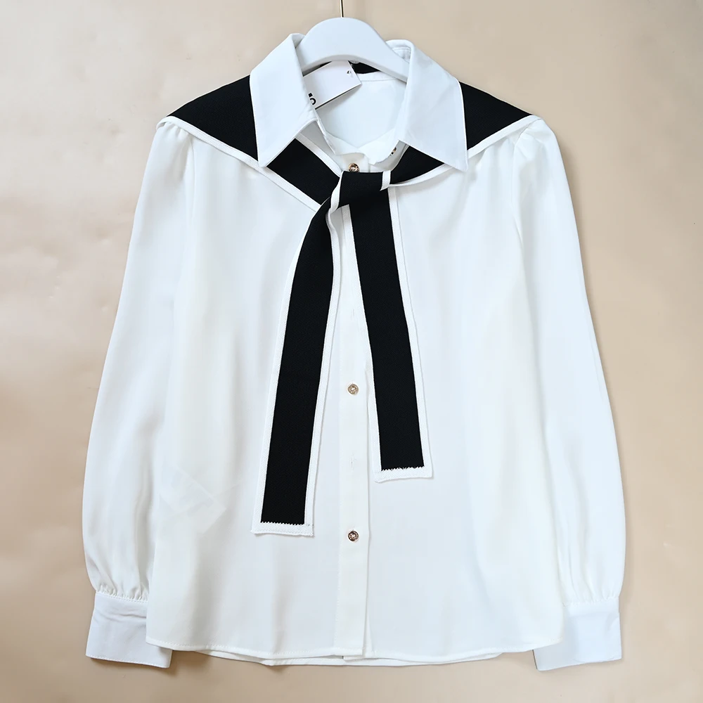 Spring Autumn New Sle Women's Long Sve White awl Collar irt Kell Casual Breathable Other Material 00% Open Cardigan
Spring Autumn New Sle Women's Long Sve White awl Collar irt Kell Casual Breathable Other Material 00% Open Cardigan