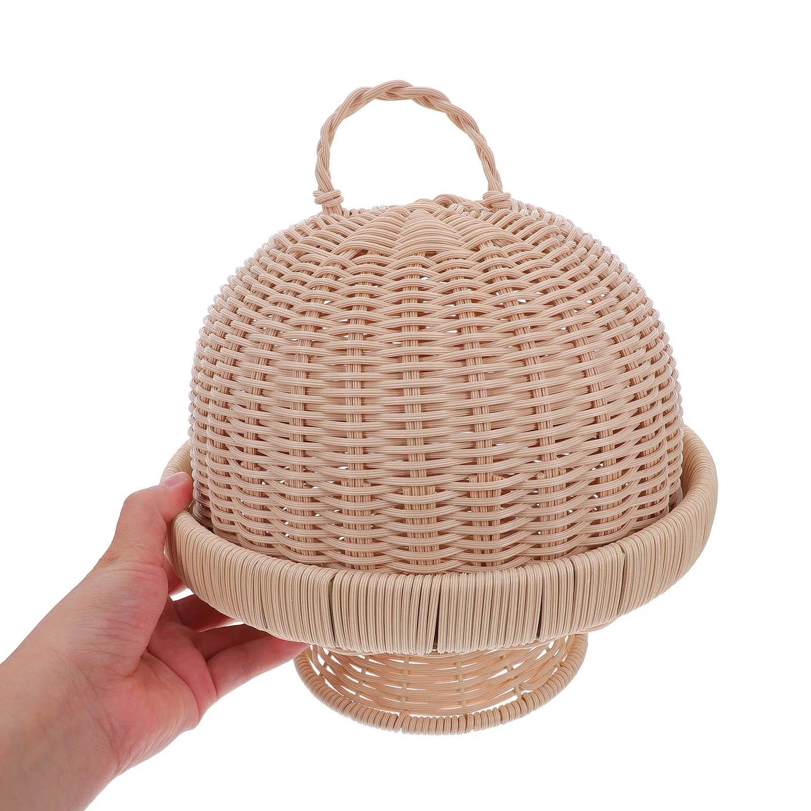 Round Wicker Storage Tray with Lid Food Organizer Fruit Bread Snacks Kitchen Use Lightweight Portable Serving Platter Natural
Round Wicker Storage Tray with Lid Food Organizer Fruit Bread Snacks Kitchen Use Lightweight Portable Serving Platter Natural