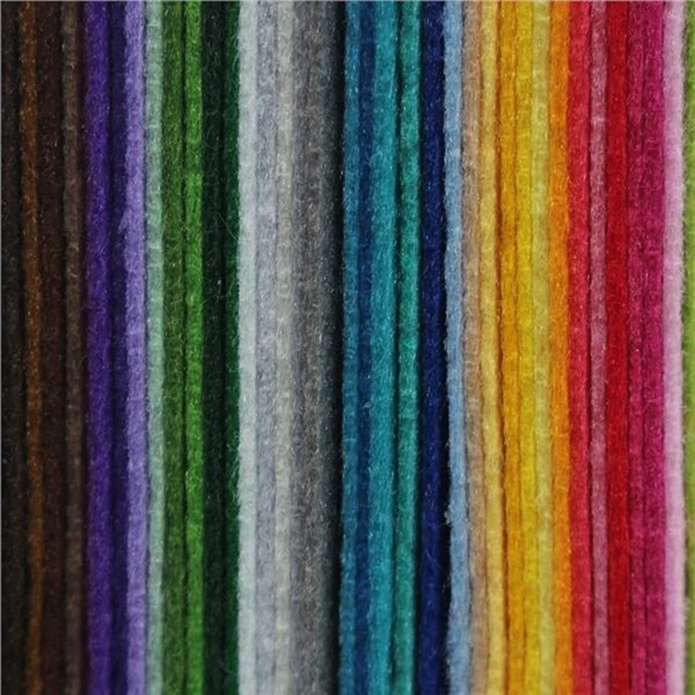 40 Pcs Patchwork Colorful Non-woven Fabric Materials Child Thick Embroidery Felt Squares
40 Pcs Patchwork Colorful Non-woven Fabric Materials Child Thick Embroidery Felt Squares
