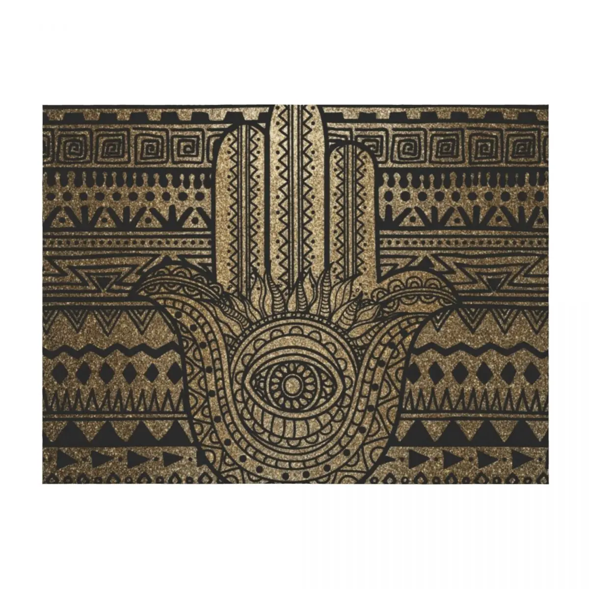 Native Pattern Golden Hamsa Hand Throw Blanket Decorative Beds Picnic Luxury Designer Blankets 
Native Pattern Golden Hamsa Hand Throw Blanket Decorative Beds Picnic Luxury Designer Blankets