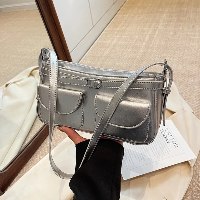 Fashionable Underarm Bag for Women 2025 Korean Edition New Double Pouch Design Locomotive Satchel Trendy Versatile Crossbody Bag
Fashionable Underarm Bag for Women 2025 Korean Edition New Double Pouch Design Locomotive Satchel Trendy Versatile Crossbody Bag