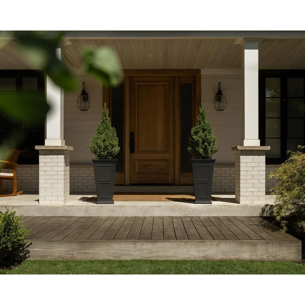 Plastic Planter - Large Outdoor Planter for Front Porch Crack Resistant All-Weather Use Classic Estate
Plastic Planter - Large Outdoor Planter for Front Porch Crack Resistant All-Weather Use Classic Estate