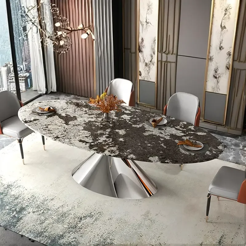 Original Design Marble Dining Room Table With Gold Metal Leg Modern Style for Home Kitchen Hotel-Restaurant Furniture
Original Design Marble Dining Room Table With Gold Metal Leg Modern Style for Home Kitchen Hotel-Restaurant Furniture