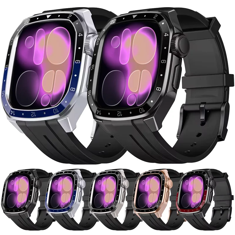 Luxury Modification Kit For Apple Watch 11 46mm Stainless Steel Case For Iwatch Series10 46mm Metal Case Rubber Band Diy Mod Kit
Luxury Modification Kit For Apple Watch 11 46mm Stainless Steel Case For Iwatch Series10 46mm Metal Case Rubber Band Diy Mod Kit