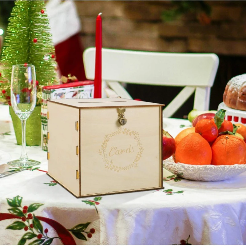 DIY Wooden Wedding Card Box With Heart Lock Party Home Money Envelop Carving Decoration Supplies Storage Box Ornaments
DIY Wooden Wedding Card Box With Heart Lock Party Home Money Envelop Carving Decoration Supplies Storage Box Ornaments