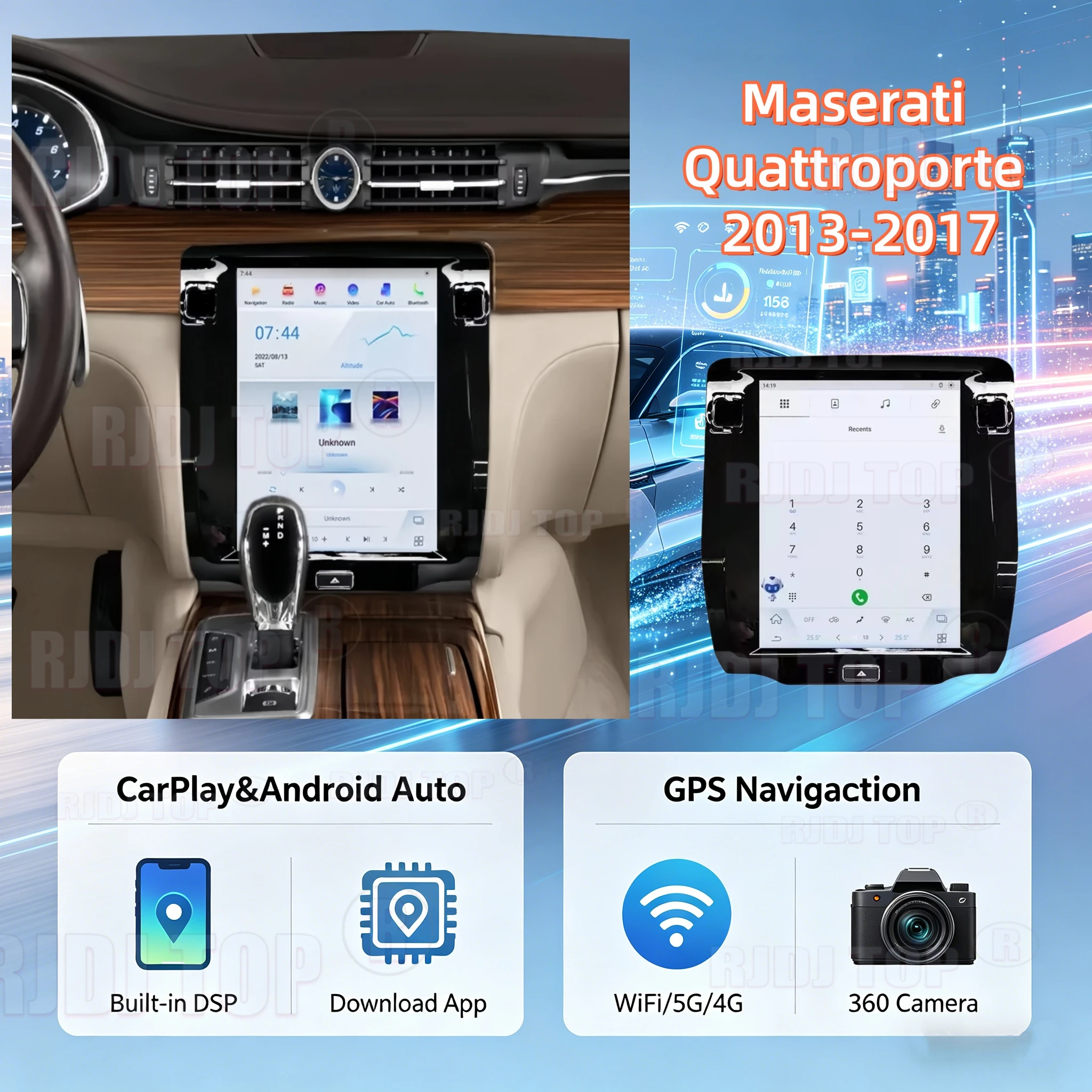 10.4" For Maserati Quattroporte 2013-2017 Car GPS Navi System With CarPlay Android Auto HD Touch Screen Multimedia Player Radio
10.4" For Maserati Quattroporte 2013-2017 Car GPS Navi System With CarPlay Android Auto HD Touch Screen Multimedia Player Radio