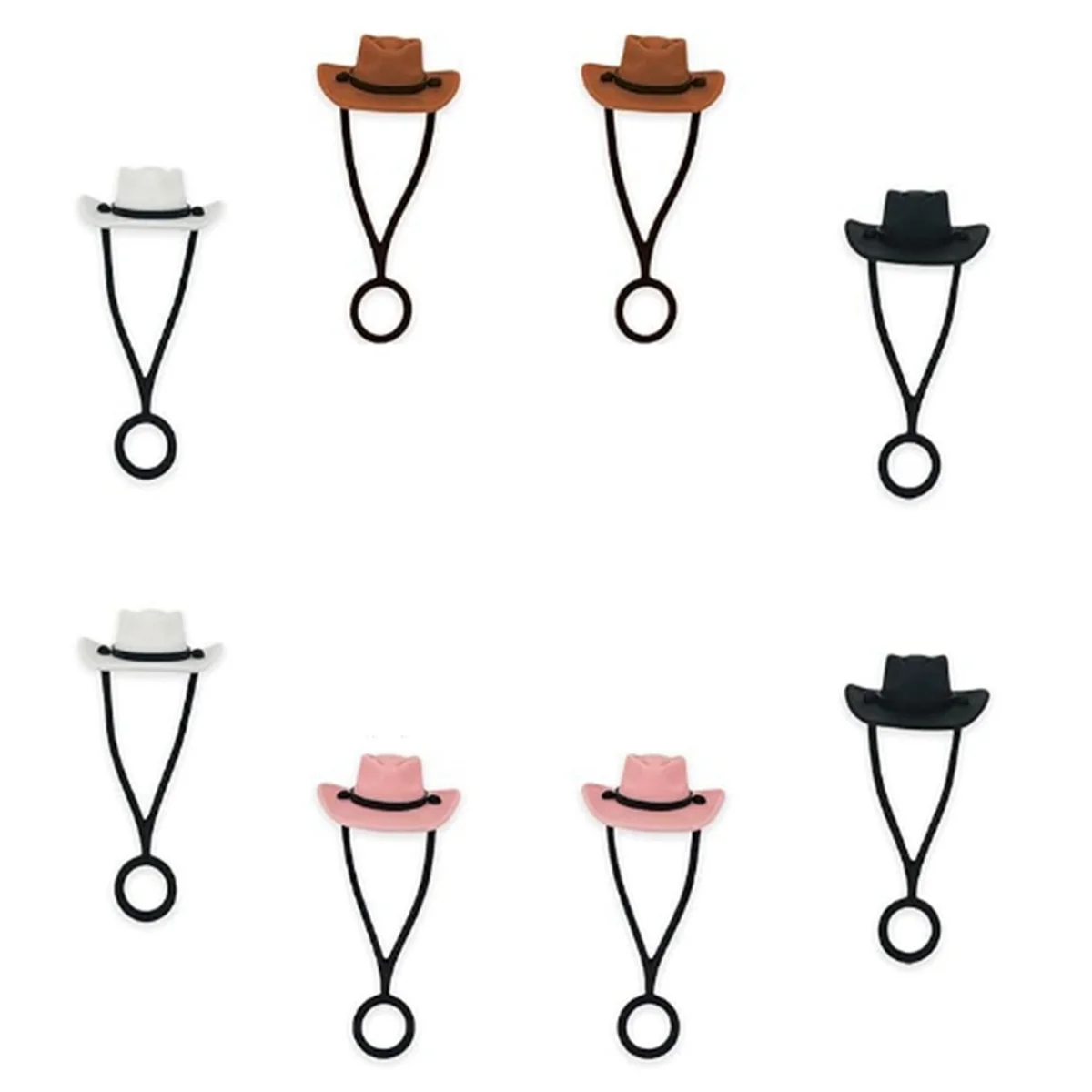 8PCS Silicone Cowboy Hat Straw Covers Cap for Cup, Compatible with for 30&40 Oz Tumbler(Cowboy)-T33C
8PCS Silicone Cowboy Hat Straw Covers Cap for Cup, Compatible with for 30&40 Oz Tumbler(Cowboy)-T33C