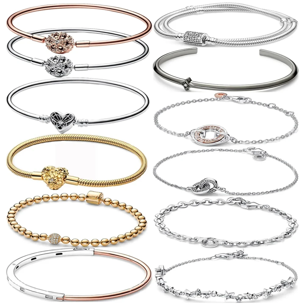 New Hot Selling S925 Silver Original Women's Creative Gold Bead Love Logo Round Bracelet Women's Festival High Quality Gift
New Hot Selling S925 Silver Original Women's Creative Gold Bead Love Logo Round Bracelet Women's Festival High Quality Gift