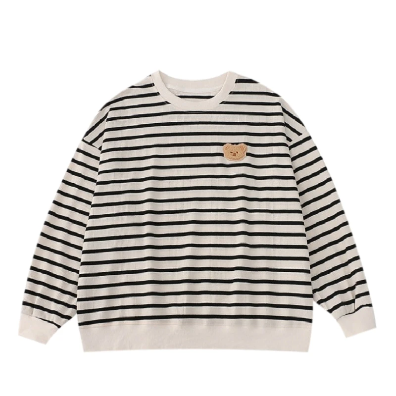 Autumn Vintage Striped Hoodie Women Harajuku Kawaii Bear Casual Sweatshirt Streetwear Aesthetic Fashion Long Sleeve Pullover Top
Autumn Vintage Striped Hoodie Women Harajuku Kawaii Bear Casual Sweatshirt Streetwear Aesthetic Fashion Long Sleeve Pullover Top