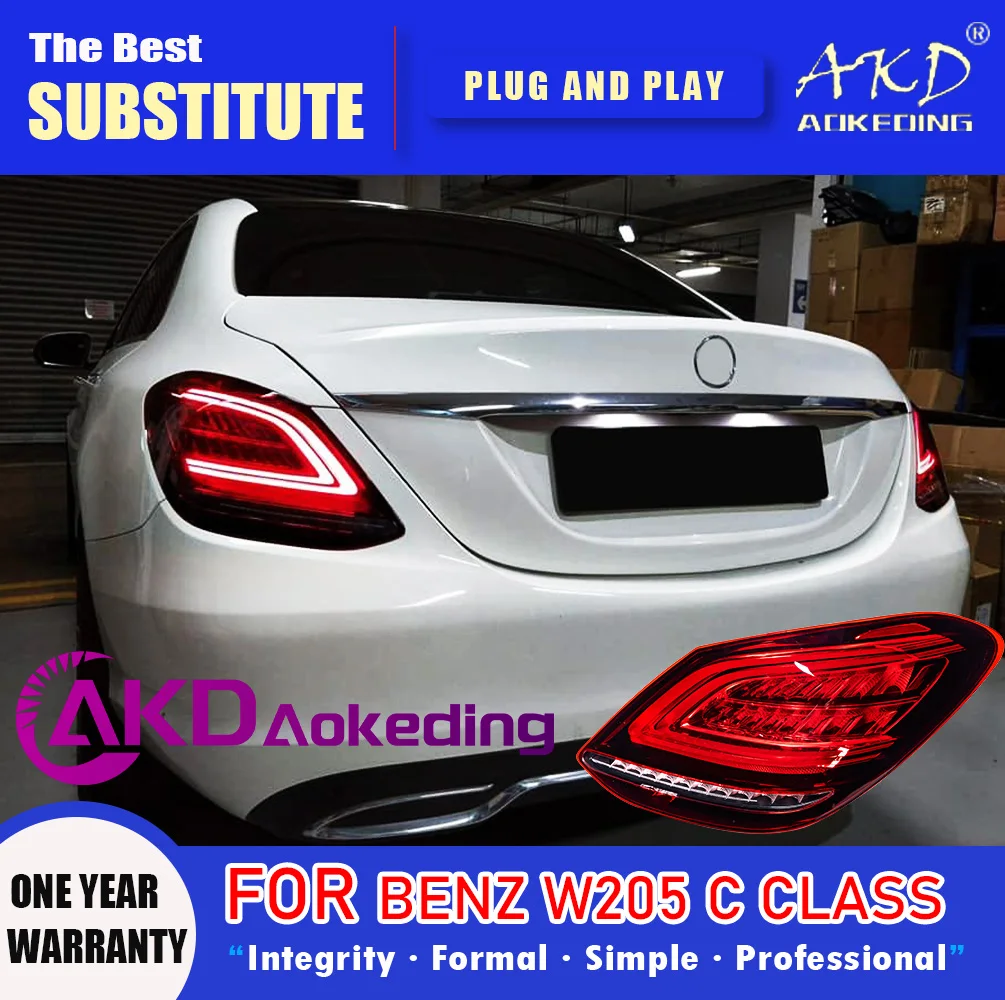 Задний фонарь AKD для Benz W205, светодиодный задний фонарь 2015-2021 C180 C200 C260 C300, задний противотуманный тормозной сигнал поворота, автомобильные аксессуары
Задний фонарь AKD для Benz W205, светодиодный задний фонарь 2015-2021 C180 C200 C260 C300, задний противотуманный тормозной сигнал поворота, автомобильные аксессуары