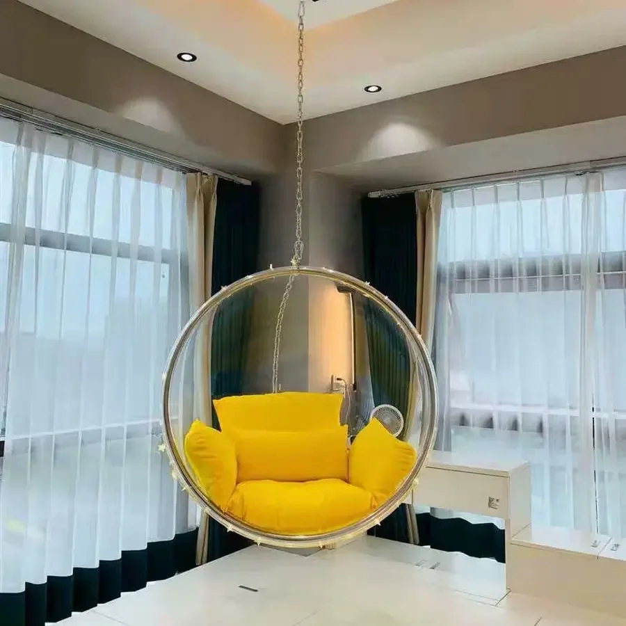 Transparent Bubble Chair Hemisphere Swing Hanging Chair Acrylic Hanging Basket Outdoor Balcony Courtyard Acrylic Space Chairs
Transparent Bubble Chair Hemisphere Swing Hanging Chair Acrylic Hanging Basket Outdoor Balcony Courtyard Acrylic Space Chairs