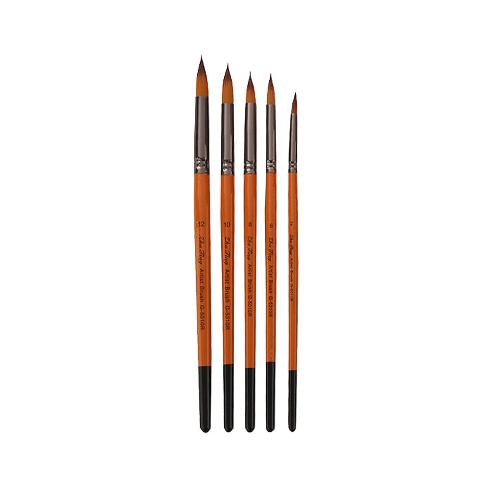 5pcs Professional Paint Wood Handle Oil Painting Brush Nylon Wool Painting Pen for Student Artist (Orange and Red Poles With
5pcs Professional Paint Wood Handle Oil Painting Brush Nylon Wool Painting Pen for Student Artist (Orange and Red Poles With