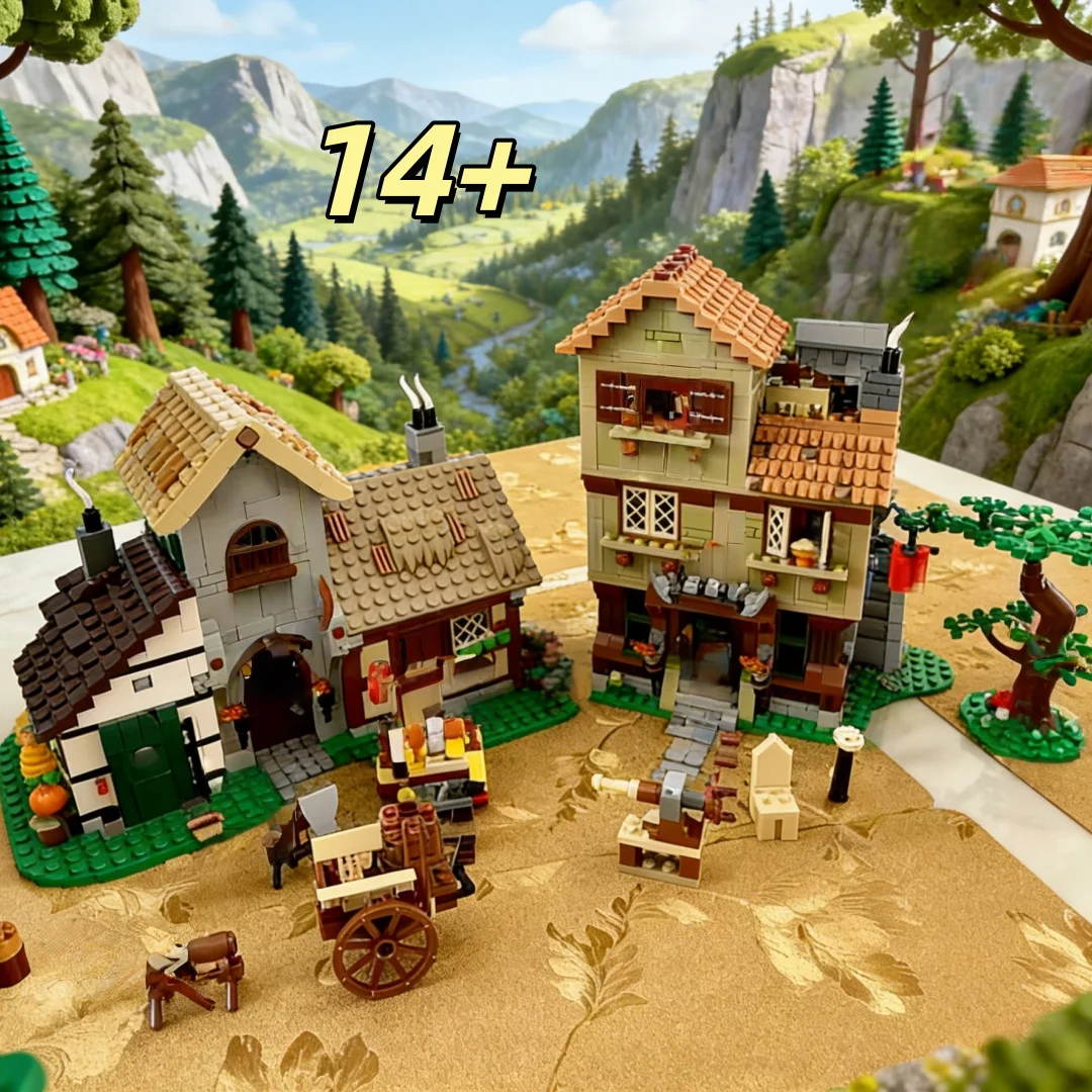Medieval street view building assembly building blocks European-style town square model adult educational assembly toy collectio
Medieval street view building assembly building blocks European-style town square model adult educational assembly toy collectio