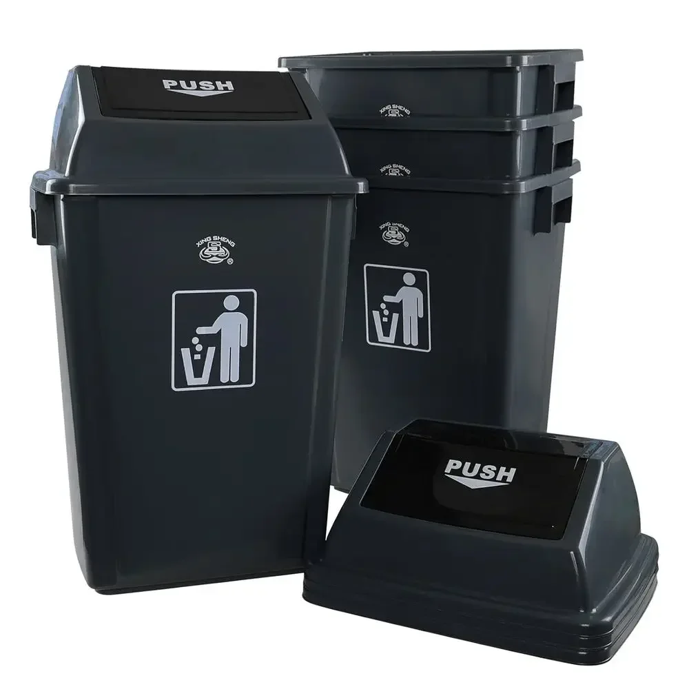 4-Pack Gray 15 Gallon Swing-Top Large Kitchen Trash Cans
4-Pack Gray 15 Gallon Swing-Top Large Kitchen Trash Cans