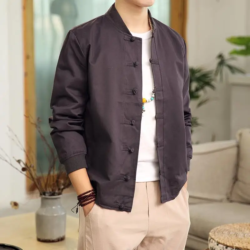 Свободный крой Long Sve, мужская куртка, весенне-осенняя одинарная одежда, костюм Тан на пуговицах в стиле ретро, верхняя одежда большого размера
Свободный крой Long Sve, мужская куртка, весенне-осенняя одинарная одежда, костюм Тан на пуговицах в стиле ретро, верхняя одежда большого размера