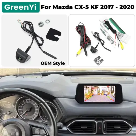 GreenYi Car Rear View Reversing Camera For Mazda CX5 CX 5 CX-5 KF 2017 2018 2019 2020 Original OEM Screen Accessorie Plug & Play